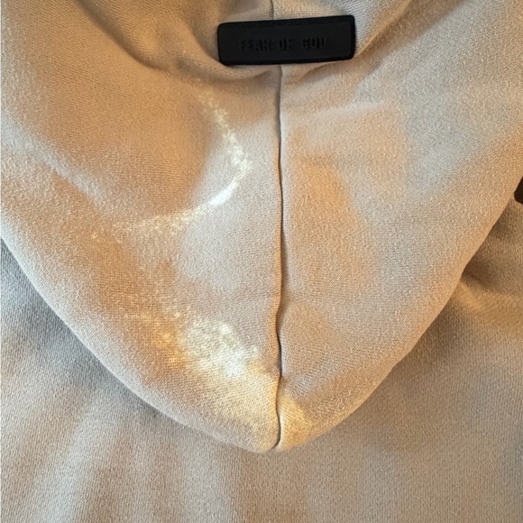 FEAR OF GOD ESSENTIALS KHAKI MENS SMALL HOODIE - Picture 9 of 11
